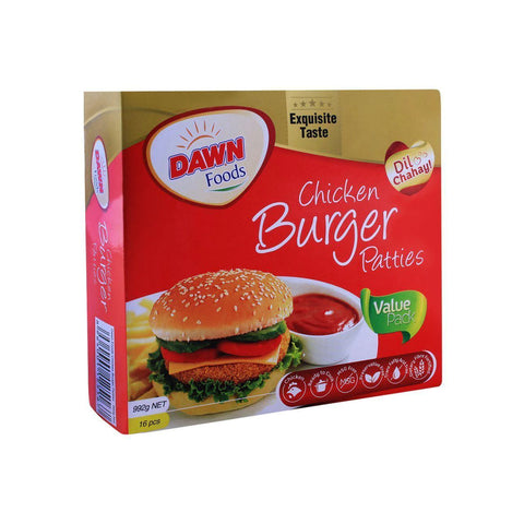 Dawn Chicken Burger Patties 16pcs 992g