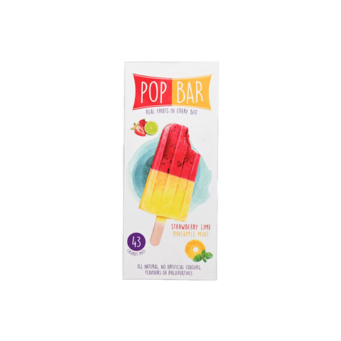 Pop Bar Strawberry Lime Pineapple Mint Ice Cream 80g