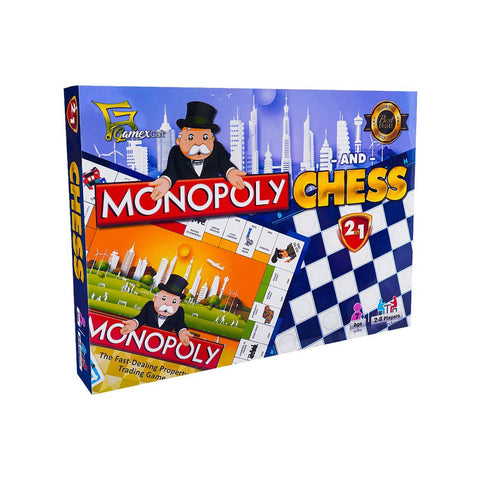Gamex Cart Monopoly & Chess Game