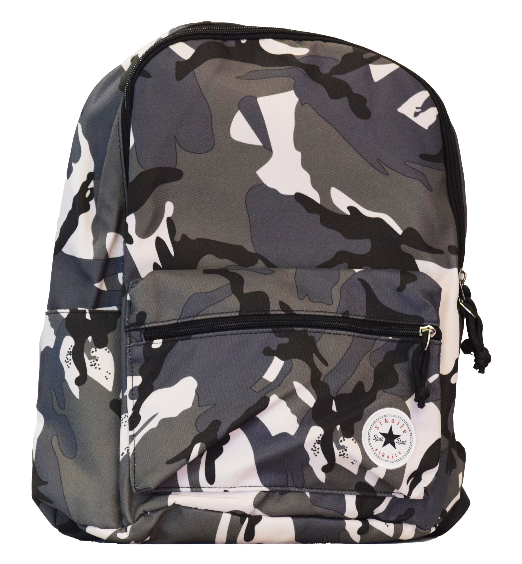 BLACK GRAY CAMOUFLAGE SCHOOL BAG Springs Stores Pvt Ltd