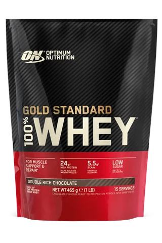 On Gold Standard Whey Protein Double Rich Chocolate 465g 1Lb