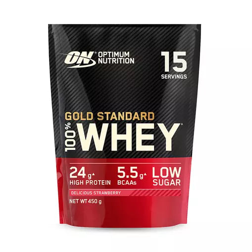 On Gold Standard Whey Protein Delicious Strawberry 450g 1lb