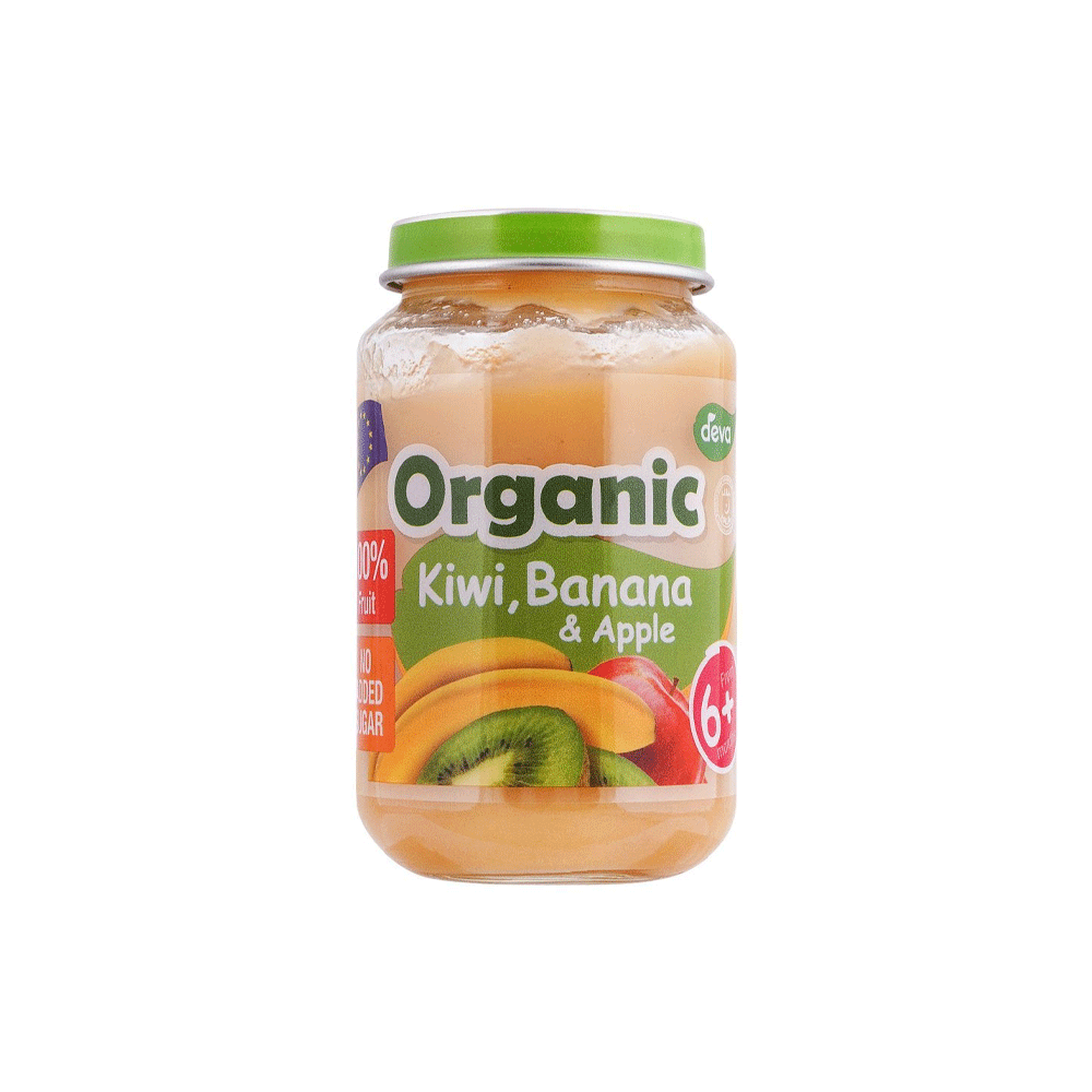 Deva Organic Kiwi' Banana & Apple 6+ Months 190g