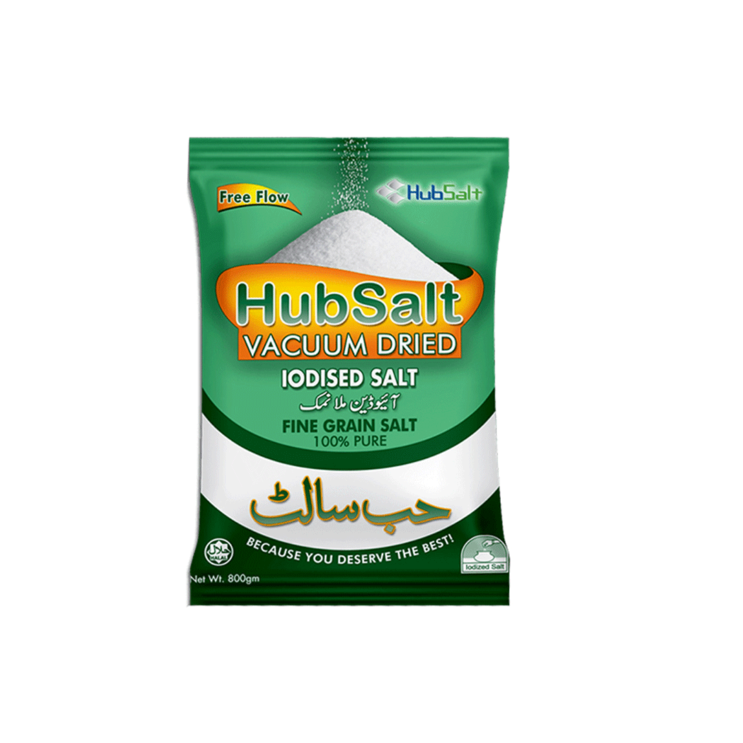 Hub Iodised Salt Fine Grain Salt 800g