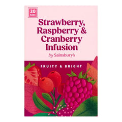 Sainsbury's Raspberry Cranberry Infusion 20s 40g