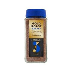 Sainsburys Gold Roast Decaff Freeze Dried Instant Coffee 100g