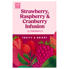 Sainsburys Raspberry & Cranberry Infusion 20s 40g
