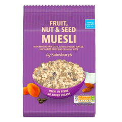 Sainsburys Fruit Nut & Seed Muesli 750g
