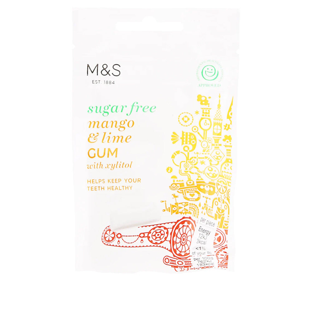 M&S Sugar Free Mango & Lime Gum 30g