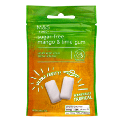 M&s Sugar Free Mango & Lime Gum 30g