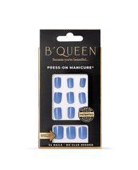B'queen Cerulean Blue Nails (square)
