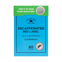 Sainsbury's Decaffeinated Red Label Tea Bags 80s