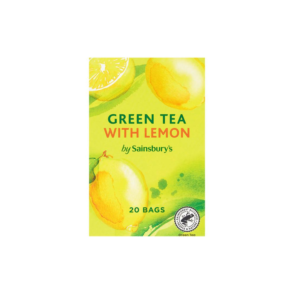 Sainsbury's Green Tea With Lemon Tea Bags 20s
