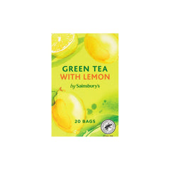 Sainsbury's Green Tea With Lemon Tea Bags 20s