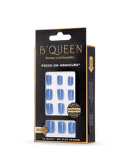 B'queen Cerulean Blue Nails (square)