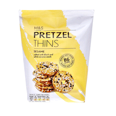 M&s Pretzel Thins Sesame 80g