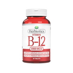 Herbiotics Vitamin B-12 2000mcg Tab 60s