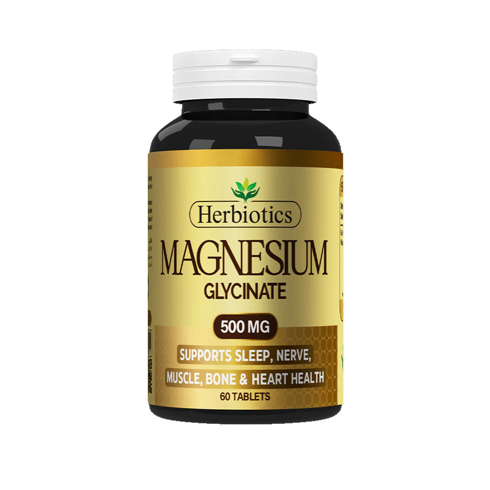 Herbiotics Magnesium Glycinate 500mg Tab 60s
