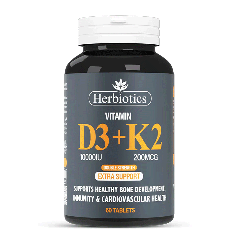 Herbiotics Vitamin D3+K2 Tab 60s