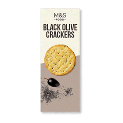 M&s Black Olive Crackers 150g
