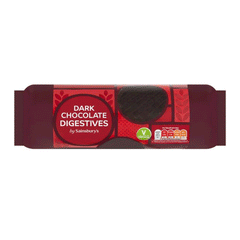 Sainsbury's Dark Chocolate Digestives Biscuits 300g