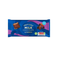 Sainsbury's Fruit Nut Milk Chocolate 200gm