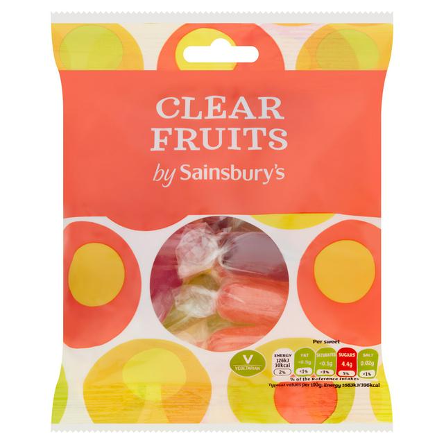 Sainsbury's Clear Fruits Boiled Sweets 200g