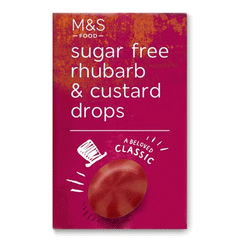 M&s Sugar Free Rhubard & Custard Drops 42g