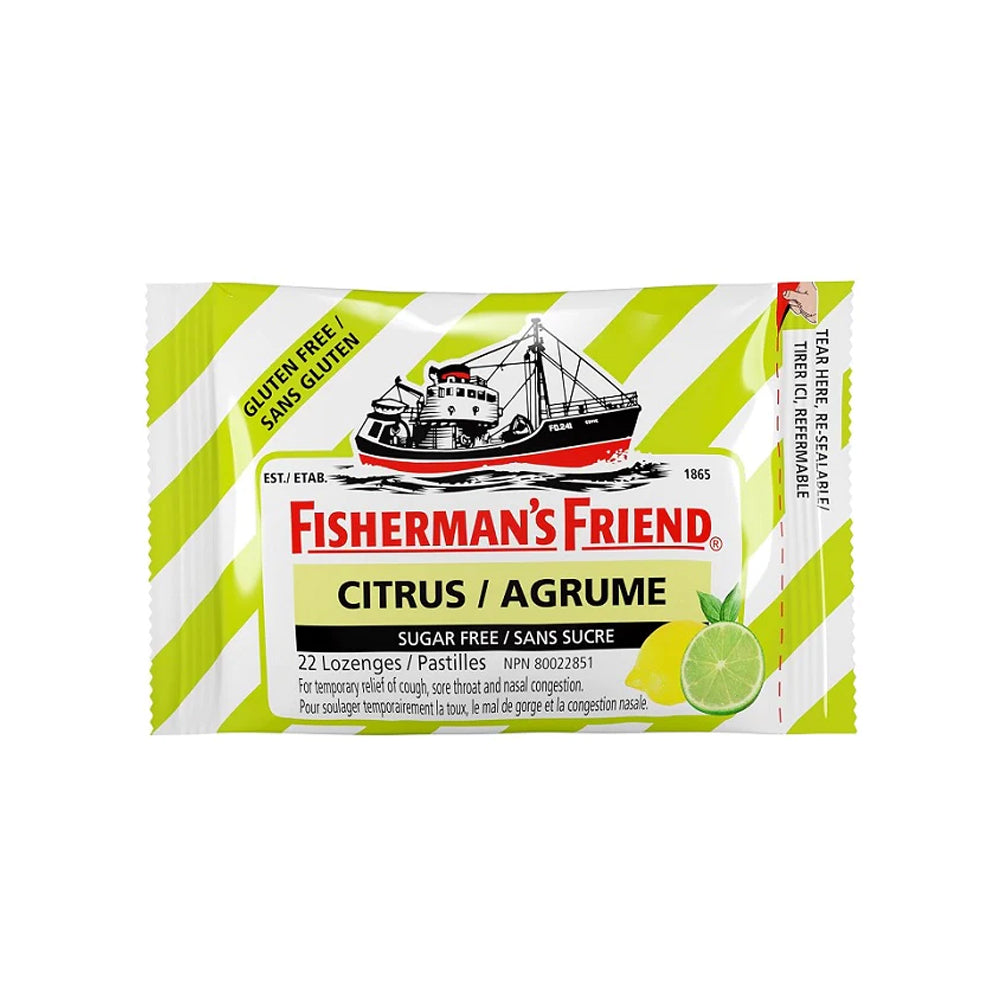 Fisherman's Friend Citrus Sugar Free Citrus Flavour Lozenges 22 pcs