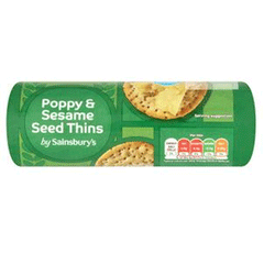 Sainsbury's Poppy & Seasame Seed Thins 150g