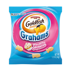 Pepperidge Farm Goldfish Grahams Vanilla Cupcake Baked Snacks 34g