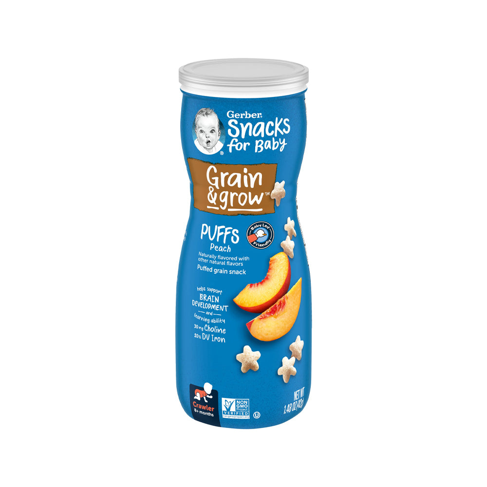 Gerber Graduates Puffs 42g Peach