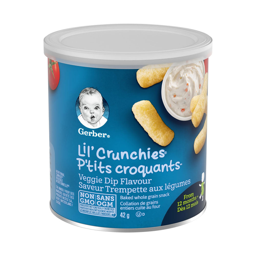 Gerber Lil' Crunchies Veggie Dip Flavour From 12 Months+ 42g