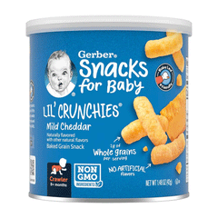 Gerber Lil' Crunchies Mild Cheddar Flavour From 12 Months+ 42g