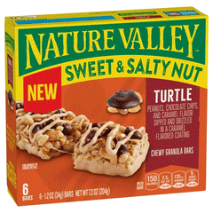 Nature Valley Sweet & Salty Nut Turtle Granola Bars 6`s 204g