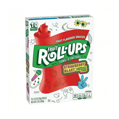 Fruit Roll-ups Strawberry Sensation Jelly 10s 141g