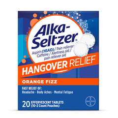 Alka-Seltzer Hangover Relief Orange Fizz Tab 20s Box