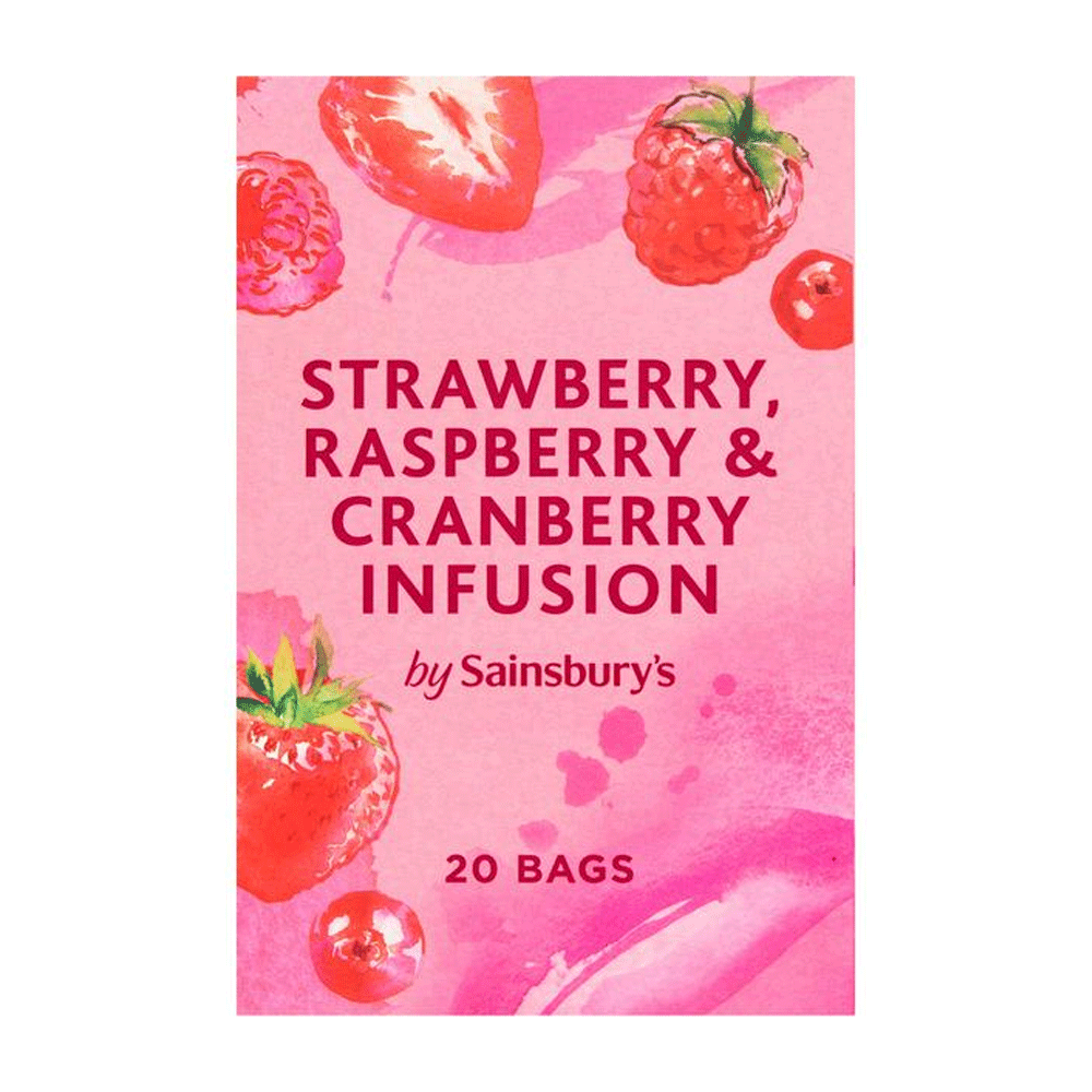 Sainsburys Straberry Raspberry & Cranberry Tea 40g