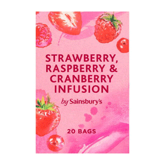 Sainsburys Straberry Raspberry & Cranberry Tea 40g
