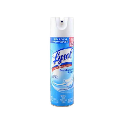Lysol Crisp Linen Scent Disinfectant Spray 538g