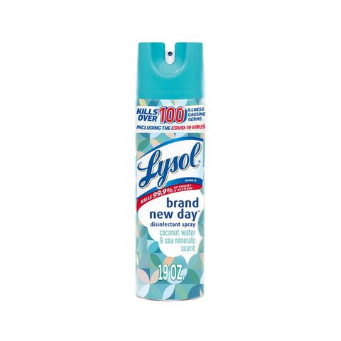 Lysol Coconut Water & Sea Minerals Scent Disinfectant Spray 538g
