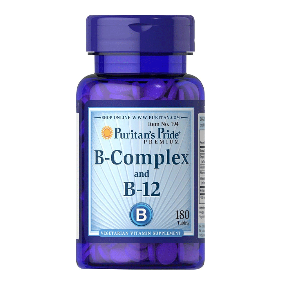 Puritans Pride B-Complex With B12 Tab 180s