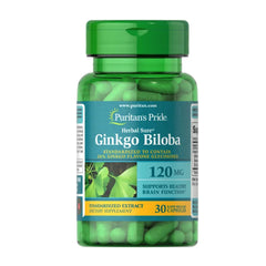 Puritans Pride Ginkgo Biloba 120mg Cap 30s