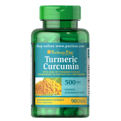 Puritans Pride Turmeric Curcumin 500mg Cap 90s