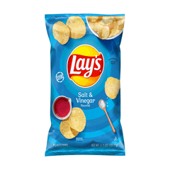 Lays Salt & Vinegar Potato Chips 184.2g
