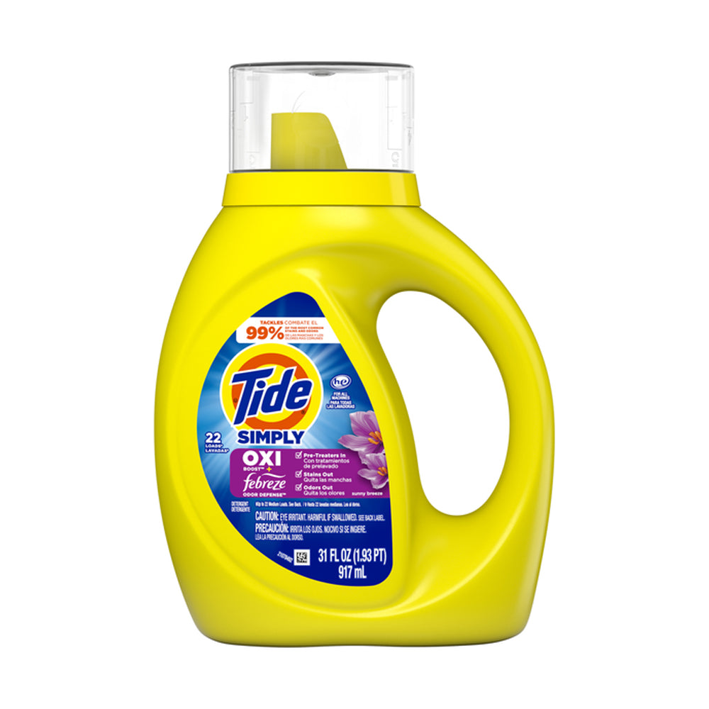 Tide Simply Oxi Boost+Febreze Liquid Detergent 917ml