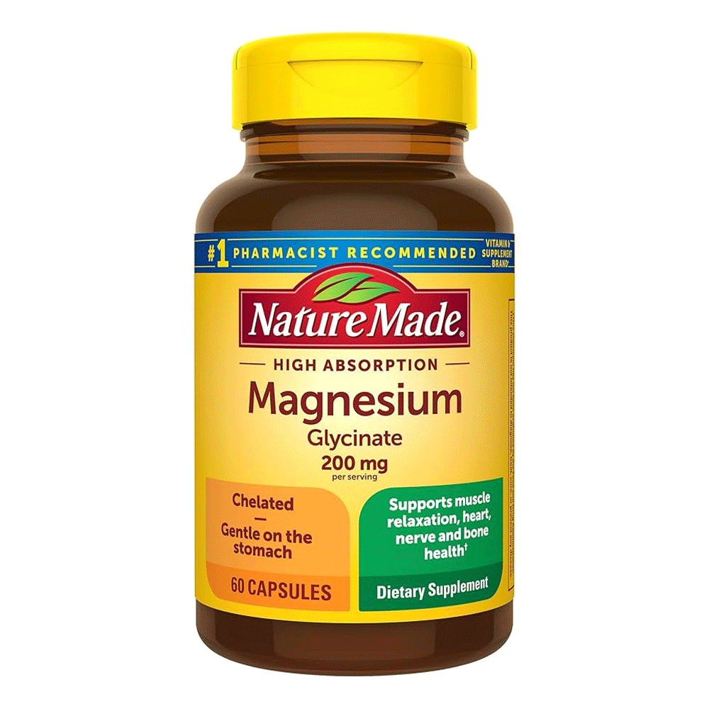 Nature Made Magnesium Glycinate 200mg Cap 60s