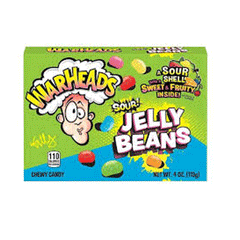 War Heads Sour Jelly Beans Chewy Candy 113g