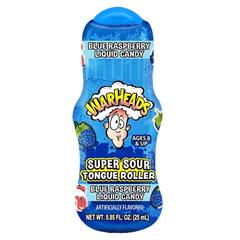 War Heads Super Sour Tongue Roller Blue Raspberry Candy 25ml