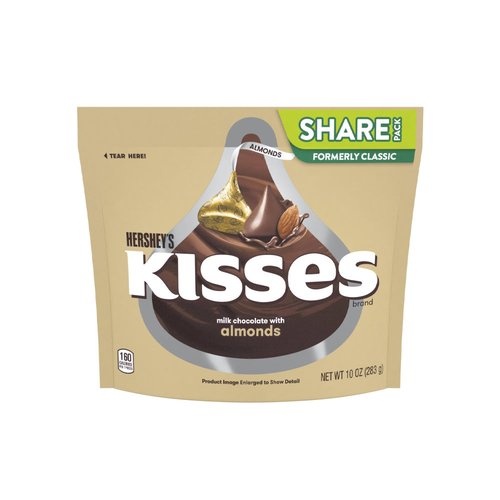 Hersheys Kisses Milk Chocolate With Almonds 283g